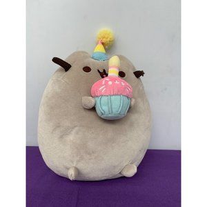 Pusheen Cat Gund 2017 11 Inch Birthday Cat Cupcake Plush Stuffed Animal